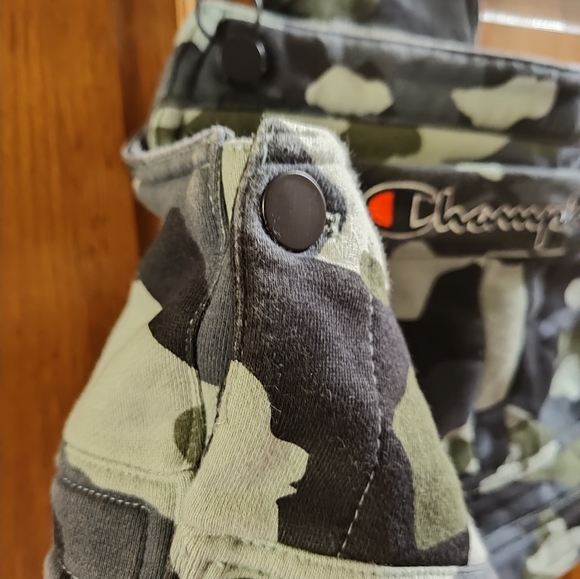 Champion women's small camo print adjustable crop top - Picture 3 of 7